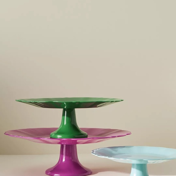 Anthropologie Adley Glass Cake Stand, Large NEW IN BOX - Picture 2 of 5